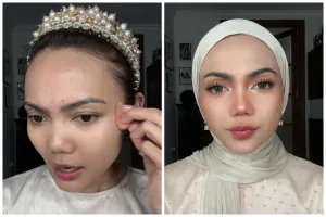 Biasa pakai riasan bold, Rina Nose bagikan tutorial makeup fresh bak 