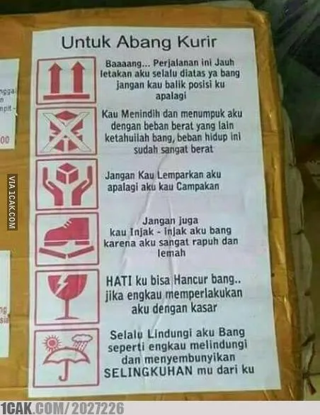 tulisan lucu untuk kurir © Berbagai sumber tulisan lucu untuk kurir © Berbagai sumber