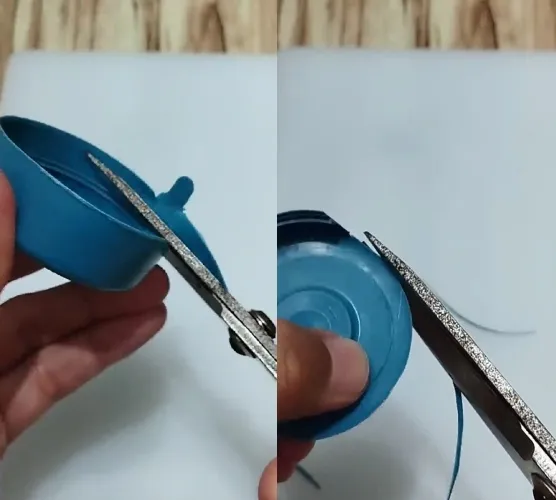 bikin wadah pisau dari tutup botol bekas © YouTube