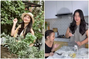 9 Potret dapur Eriska Nakesya eks istri Young Lex desainnya minimalis tapi rapi