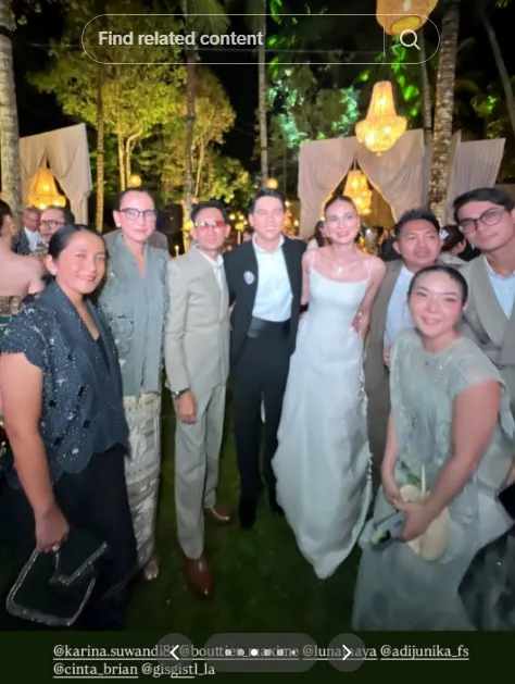 Gisella Anastasia kondangan bareng Cinta Brian © TikTok