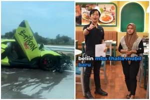 Salut! Lamborghininya ringsek, Crazy Rich Surabaya ini belikan mobil baru untuk korban yang dia tabrak