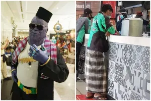 11 Potret gaya nyentrik warga +62 ini bikin ngakak, dari Thanos Betawi sampai baju dari karung