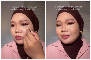 Bantu samarkan double chin, ini trik bikin kontur untuk wajah oval agar tampak lebih tirus