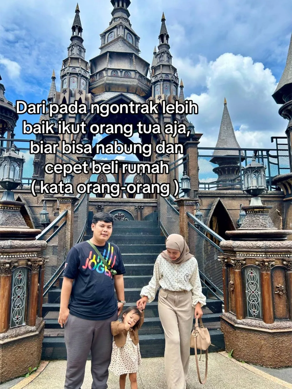 Wanita ini pilih ikut suami ngontrak © TikTok