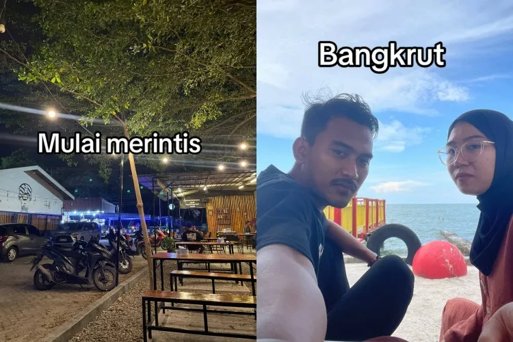 Viral kisah pasutri cari modal buat buka cafe © TikTok