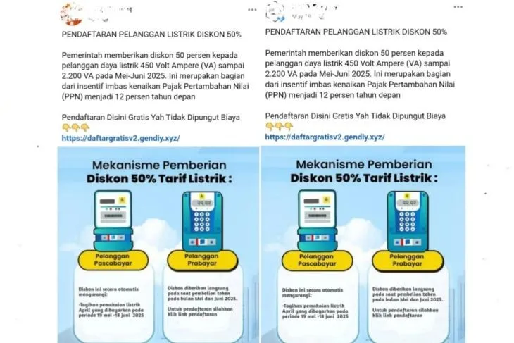 pln beri diskon tarif listrik mei juni 2025 © 2025 brilio.net