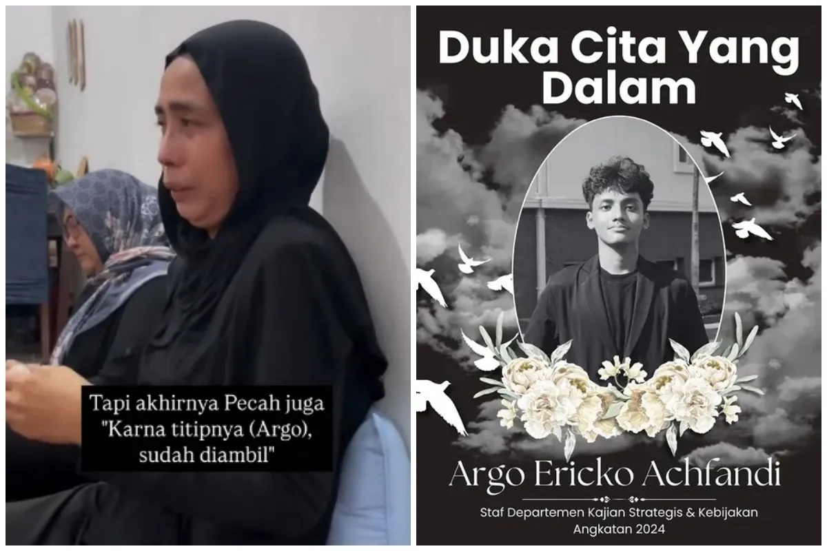 Curhat ibunda Argo mahasiswa UGM yang tewas ditabrak mobil BMW, berusaha terima takdir meski berat