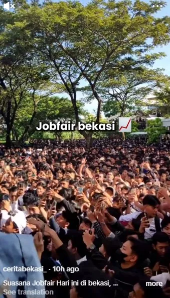 jobfair Bekasi dipadati ribuan pencari kerja © berbagai sumber