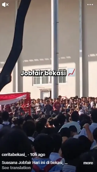 jobfair Bekasi dipadati ribuan pencari kerja © berbagai sumber
