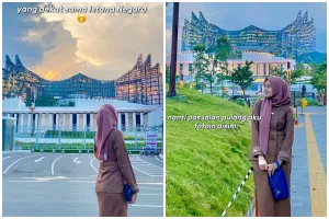 Tak tampak mangkrak, wanita ini bangga tunjukkan lingkungan kerjanya di IKN, 9 potretnya modern abis
