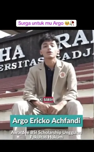 Sosok Argo Ericko mahasiswa UGM yang tewas © berbagai sumber Sosok Argo Ericko mahasiswa UGM yang tewas © berbagai sumber