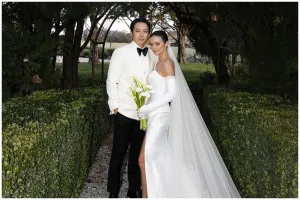 Akhirnya unggah foto menikah, 10 potret Amanda Rawless dipersunting Adriel Susanteo ini romantis abis