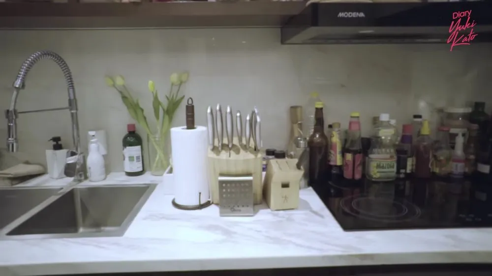 cara Vidi Aldiano menata dapurnya penuh barang © YouTube