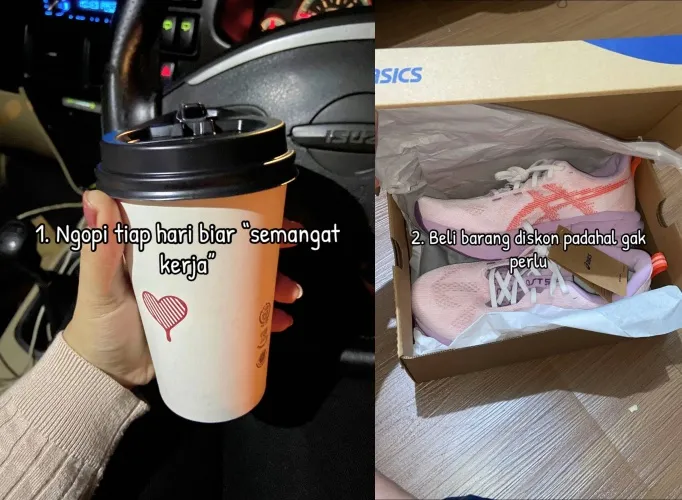 wanita spill kebiasaan pemicu kantong kering © TikTok