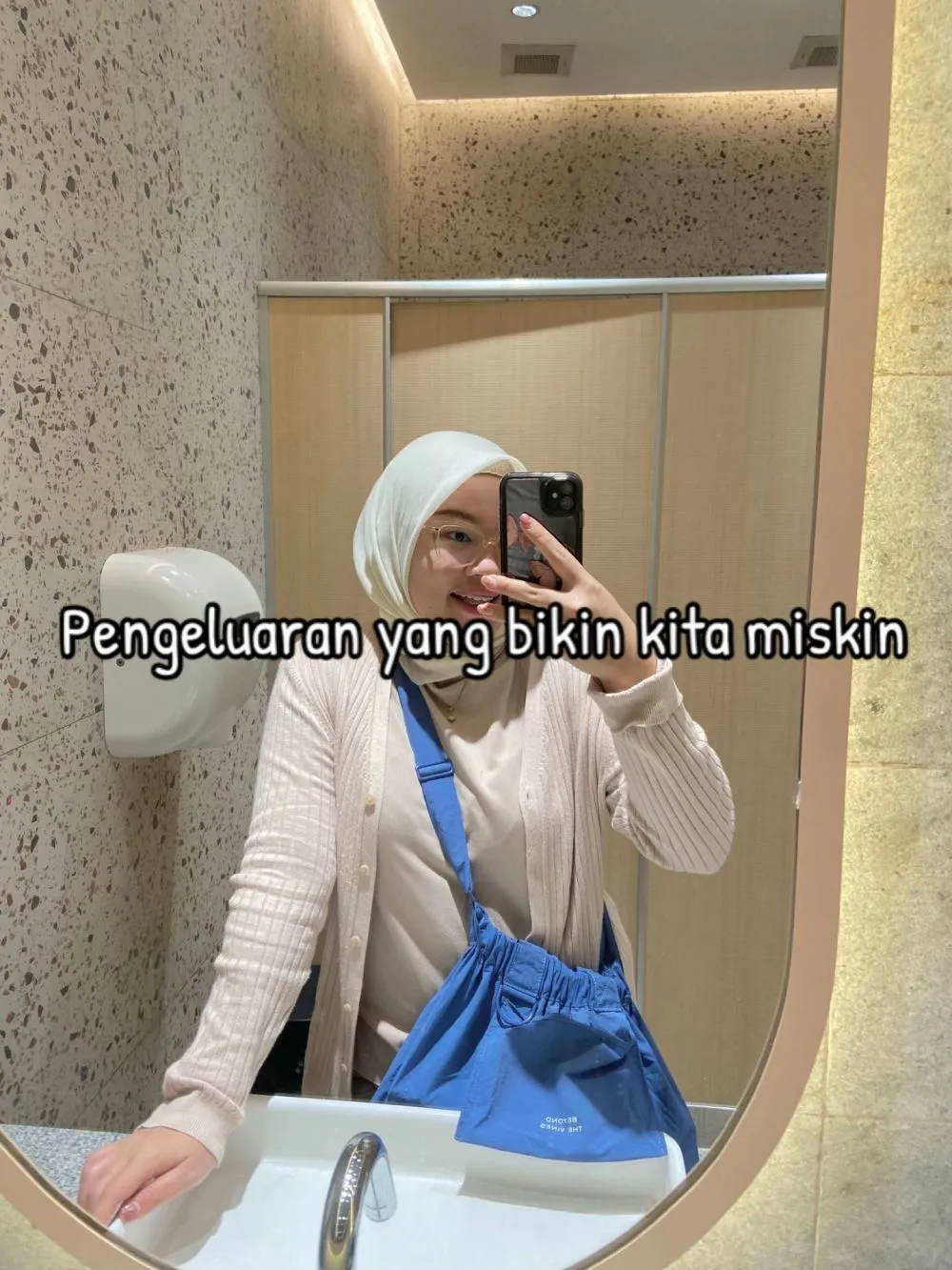 wanita spill kebiasaan pemicu kantong kering © TikTok