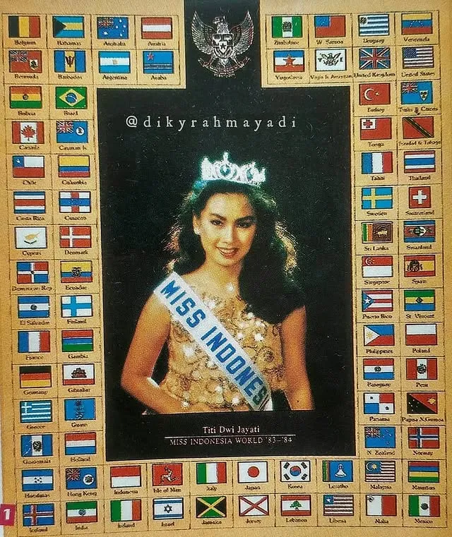 Eks peserta Miss World 1983 kini diva Indonesia © berbagai sumber