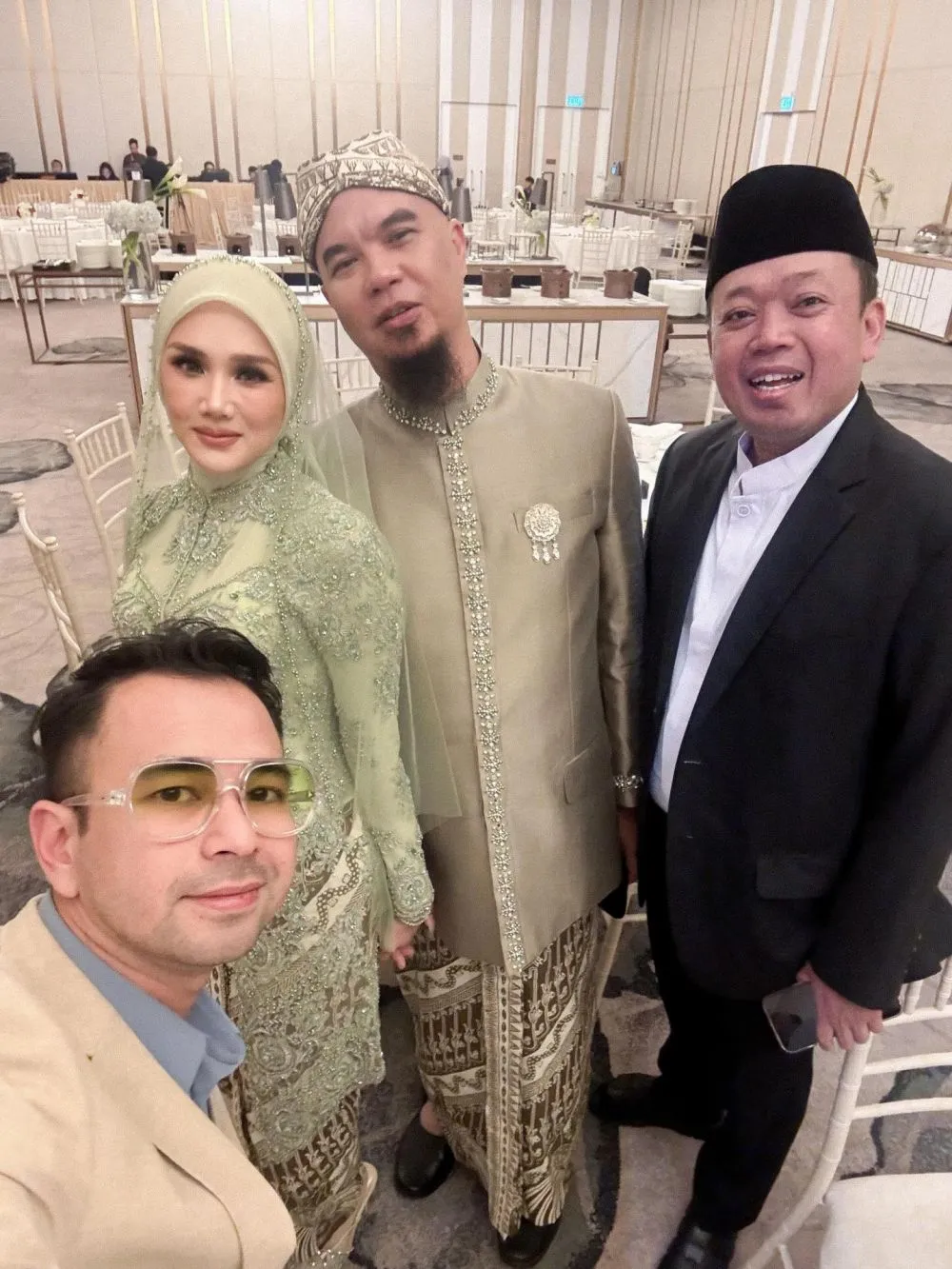 Mulan Jameela di acara akad nikah Al © Instagram