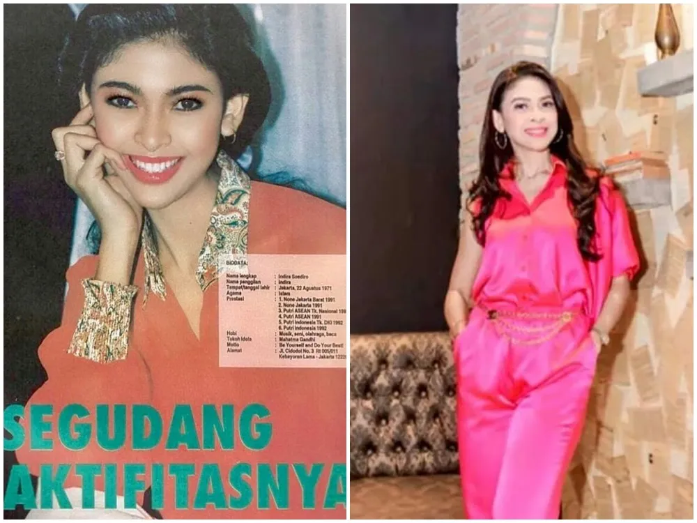 beda gaya indira soediro dulu sekarang © Instagram beda gaya indira soediro dulu sekarang © Instagram