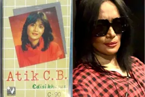 11 Potret Atiek CB di sampul album dan kini ini gayanya nggak berubah, kacamata hitam selalu on point