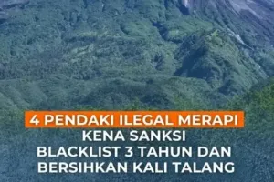 Viral dua pendaki ilegal terciduk di Gunung Merapi, sengaja mendaki karena terinspirasi dari TikTok