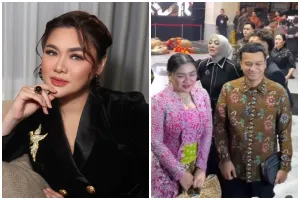 7 Potret terbaru Vicky Shu hadir di ngunduh mantu Al Ghazali, postur tubuh berisi bikin pangling