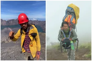 9 Potret Agam pemandu Gunung Rinjani yang bantu evakuasi Juliana Marins, rela tidur di tebing curam
