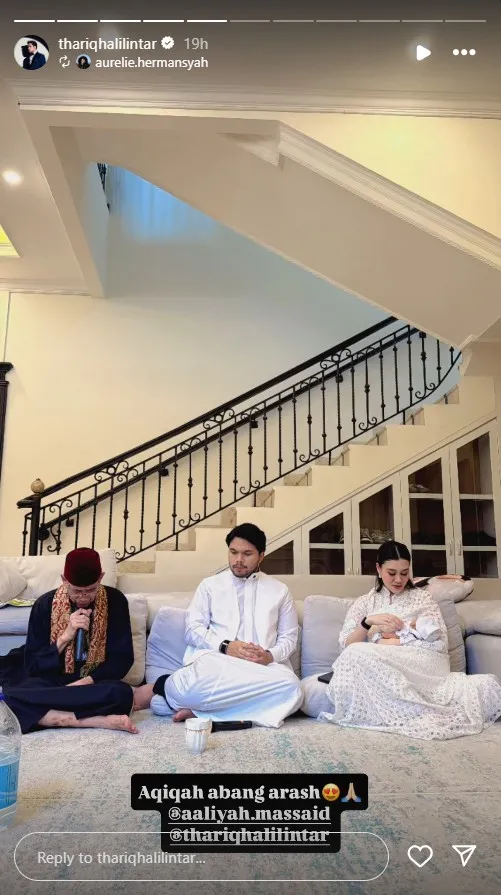 Akikah Arash anak Aaliyah Massaid dan Thariq Halilintar © 2025 Instagram Akikah Arash anak Aaliyah Massaid dan Thariq Halilintar © 2025 Instagram