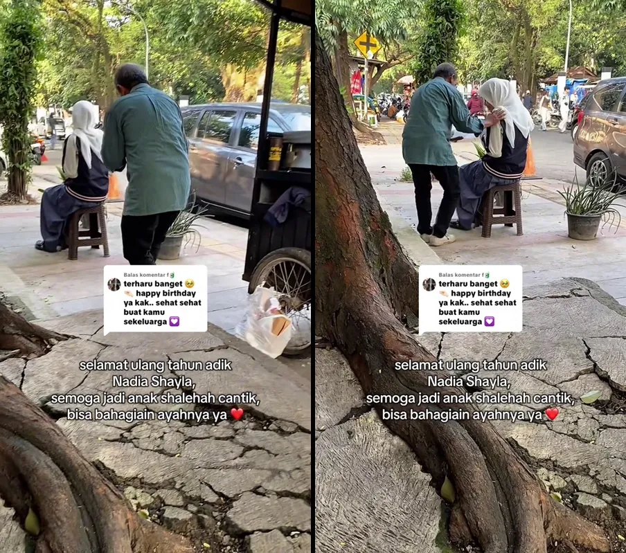 Ayah rayakan ulang tahun anak dengan sederhana © 2025 TikTok