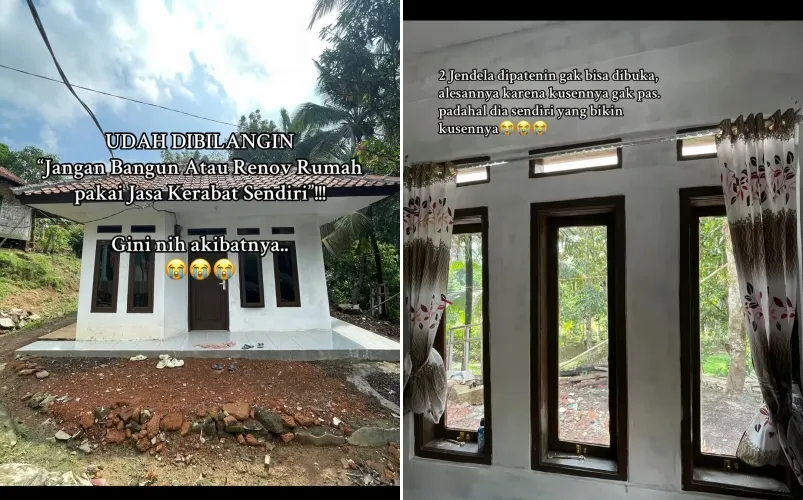 Bangun rumah pakai jasa kerabat hasilnya jelek © 2025 Instagram Bangun rumah pakai jasa kerabat hasilnya jelek © 2025 Instagram
