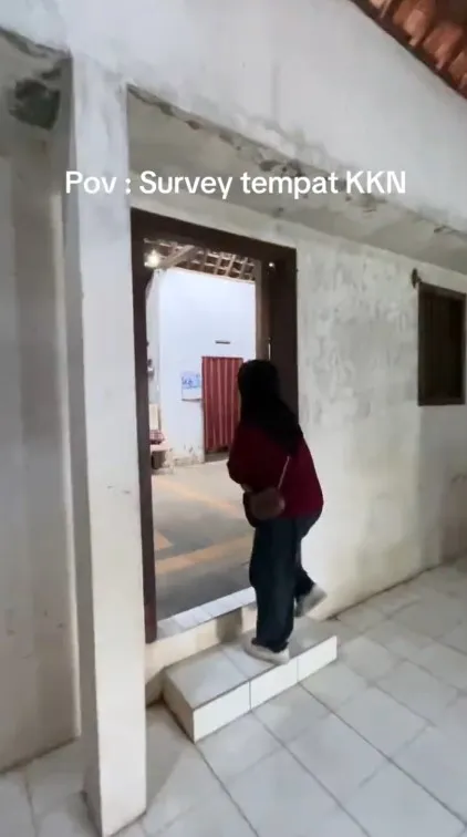 mahasiswa KKN ini bagikan kondisi poskonya © TikTok