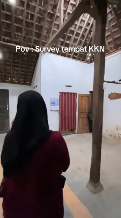 mahasiswa KKN ini bagikan kondisi poskonya © TikTok