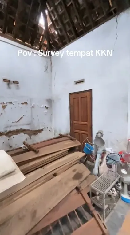 mahasiswa KKN ini bagikan kondisi poskonya © TikTok