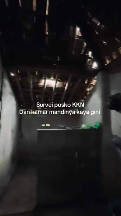 mahasiswa KKN ini bagikan kondisi poskonya © TikTok
