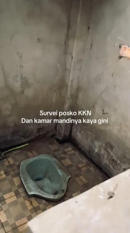 mahasiswa KKN ini bagikan kondisi poskonya © TikTok