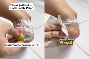 Tumit kering dan pecah-pecah auto mulus dalam 10 menit bermodal 3 bahan dapur, begini cara pakainya