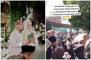 Maula Akbar dan Putri Karlina minta maaf atas meninggalnya 3 korban saat pesta rakyat pernikahannya