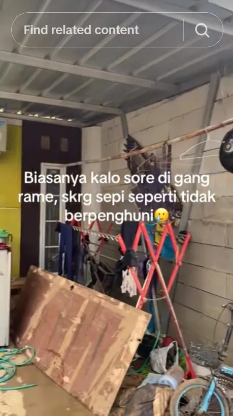 perumahan di Bekasi ditinggalkan penghuninya © TikTok perumahan di Bekasi ditinggalkan penghuninya © TikTok