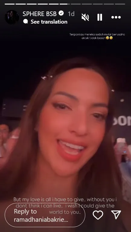 Nia Ramadhani ngonser Backstreet Boys © Instagram Nia Ramadhani ngonser Backstreet Boys © Instagram