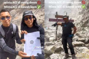 Kejarlah dosen hingga ke Gunung Lawu, perjuangan mahasiswa dapet acc skripsi ini bikin geleng kepala