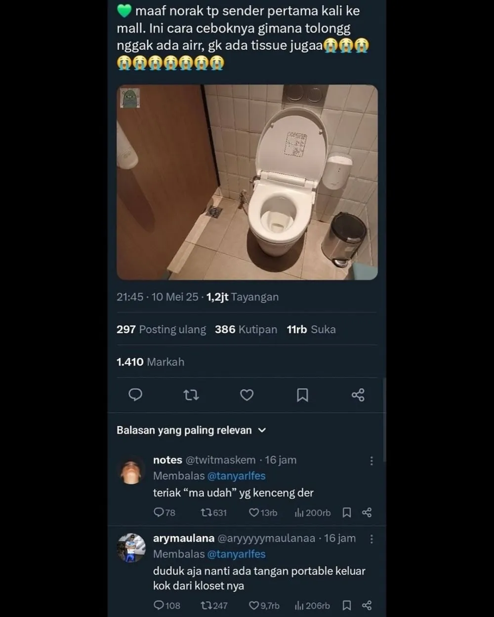 asal bunyi warga X © 2025 berbagai sumber