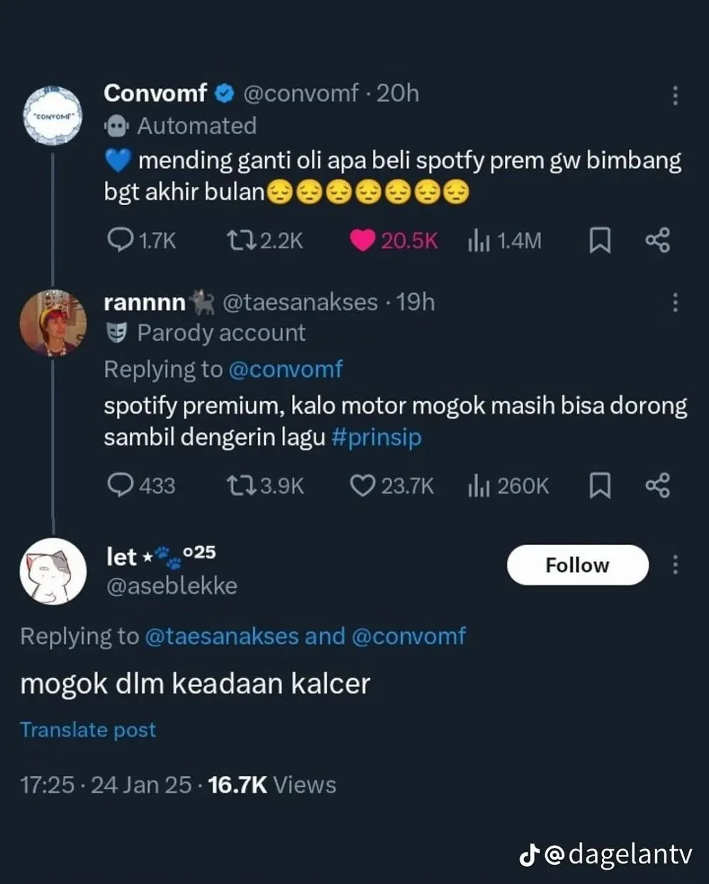 asal bunyi warga X © 2025 berbagai sumber