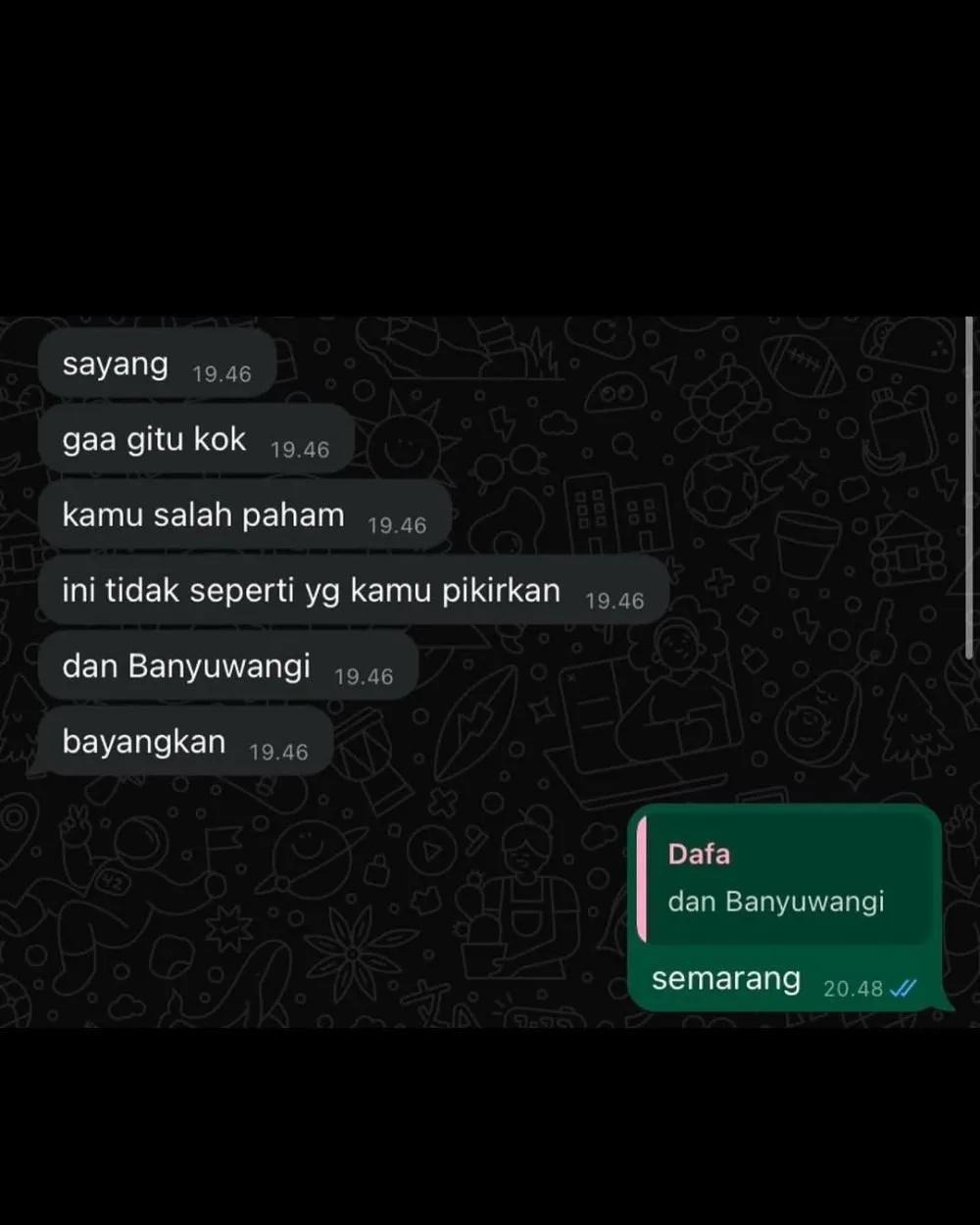 chat lucu salah paham terbaru © 2025 Instagram