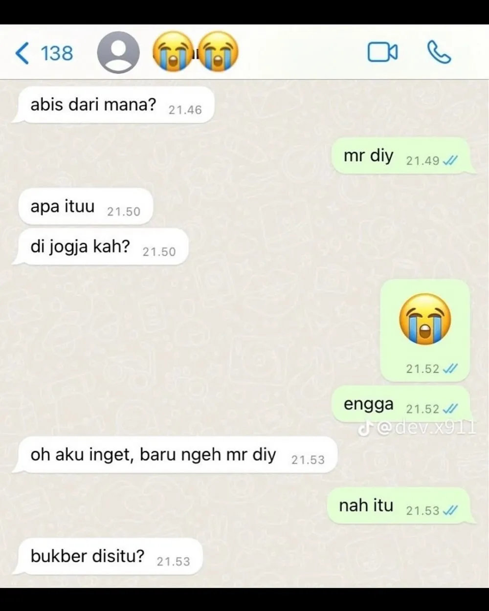 chat lucu salah paham terbaru © 2025 Instagram