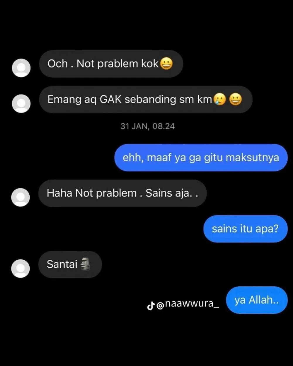 chat lucu salah paham terbaru © 2025 Instagram