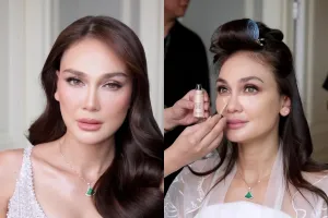 Tampil soft glam, 7 potret makeup Luna Maya saat resepsi di Jakarta ini disebut bak boneka hidup