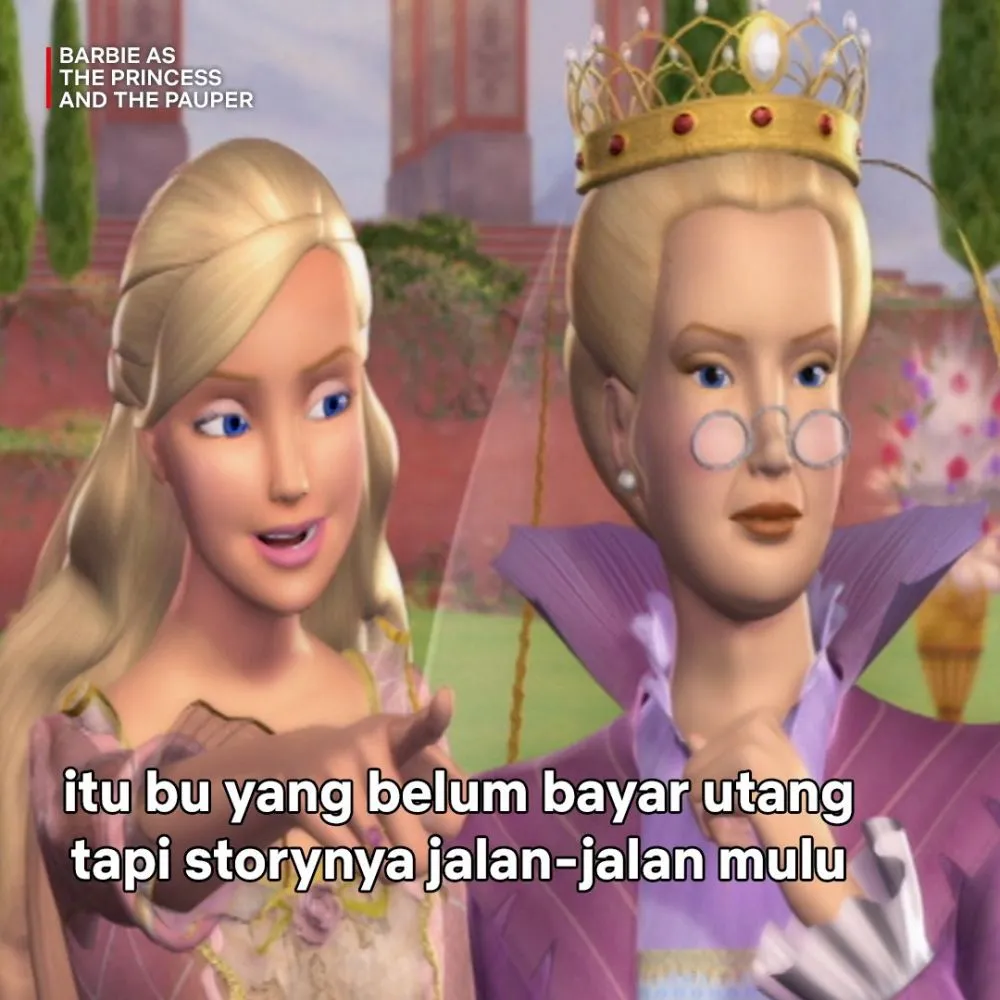meme pakai foto barbie © 2025 berbagai sumber