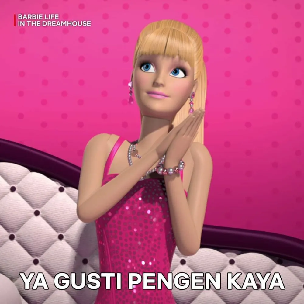 meme pakai foto barbie © 2025 berbagai sumber
