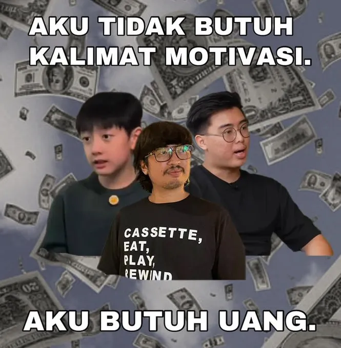 meme suka duka pencari cuan © 2025 berbagai sumber