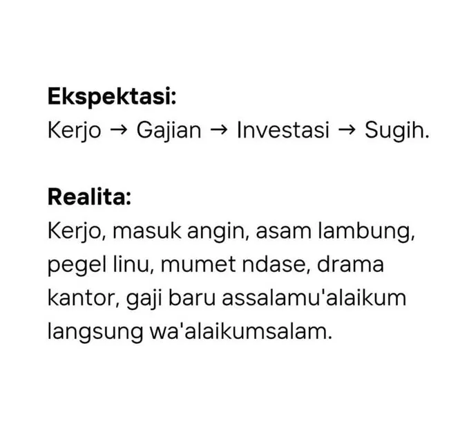 meme suka duka pencari cuan © 2025 berbagai sumber